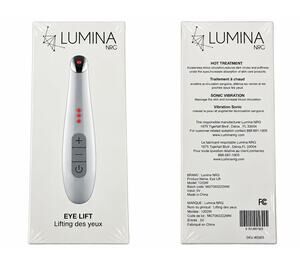 Lumina NRG 3-in-1 Eye Lift Sonic Vibration Heated Massage Wand New Sealed